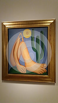 Tarsila do Amaral, painting Ã¢â¬ÅAbaporu,Ã¢â¬Â 1928. ColecciÃÂ³n MALBA museum, Museo de Arte Latinoamericano de Buenos Aires